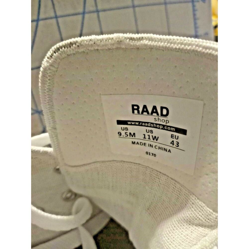 RAAD Shop Abstract & Roses  WHITE Hi-Top 9.5M - Picture 5 of 13